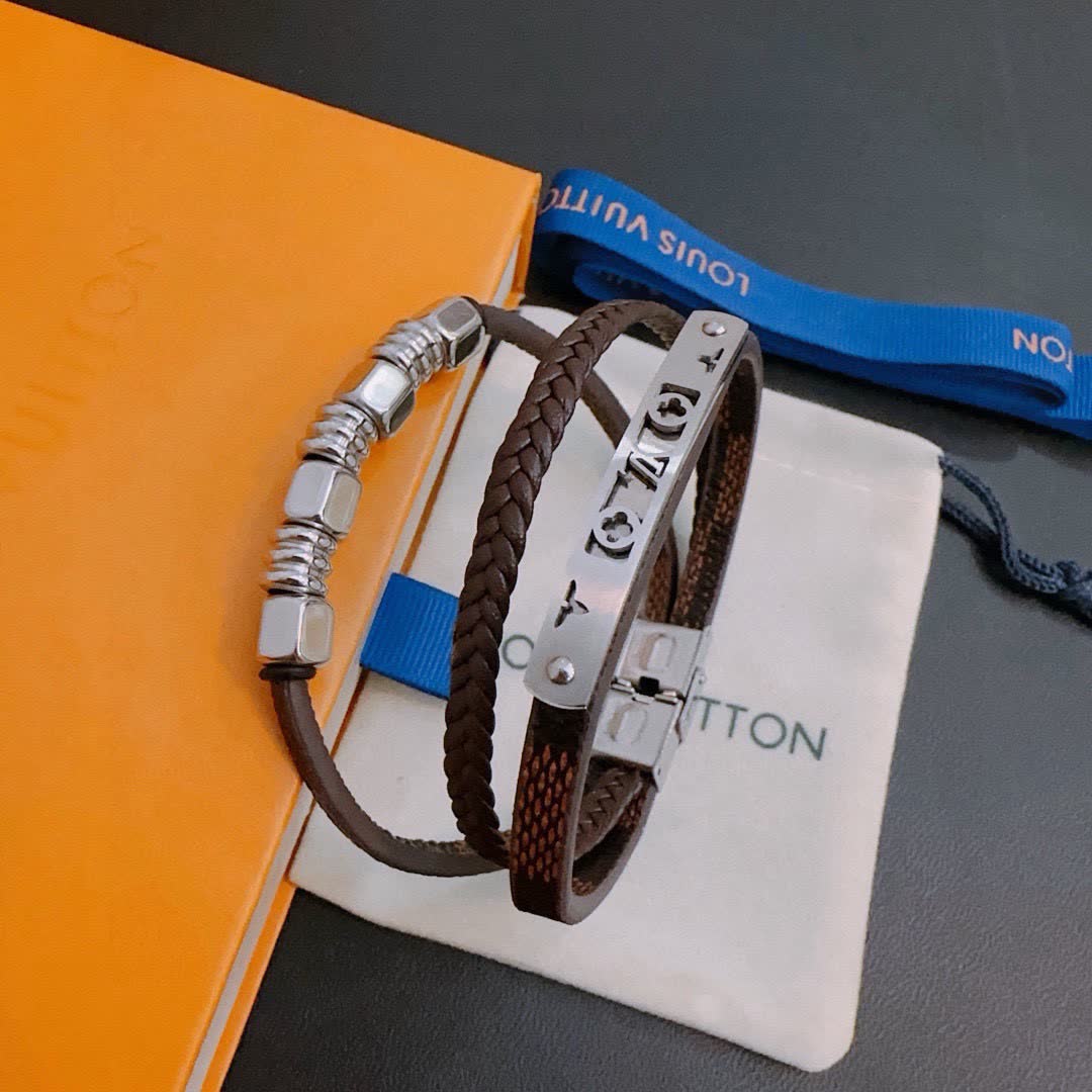 Louis Vuitton Leather Bracelet